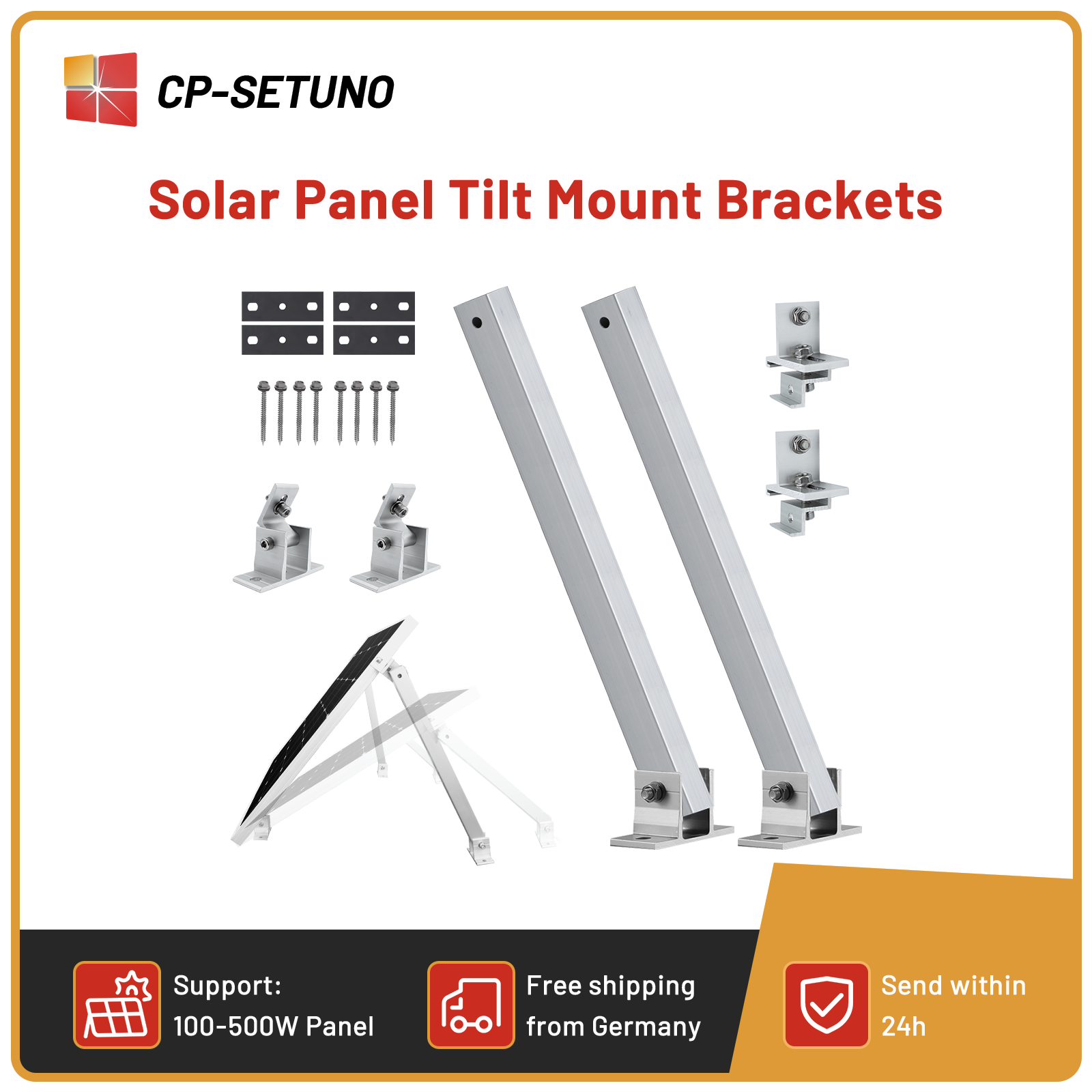 Solar Panel Tilt Mount - CP-SETUNO 태양광 패널 마운트, 각도 조절