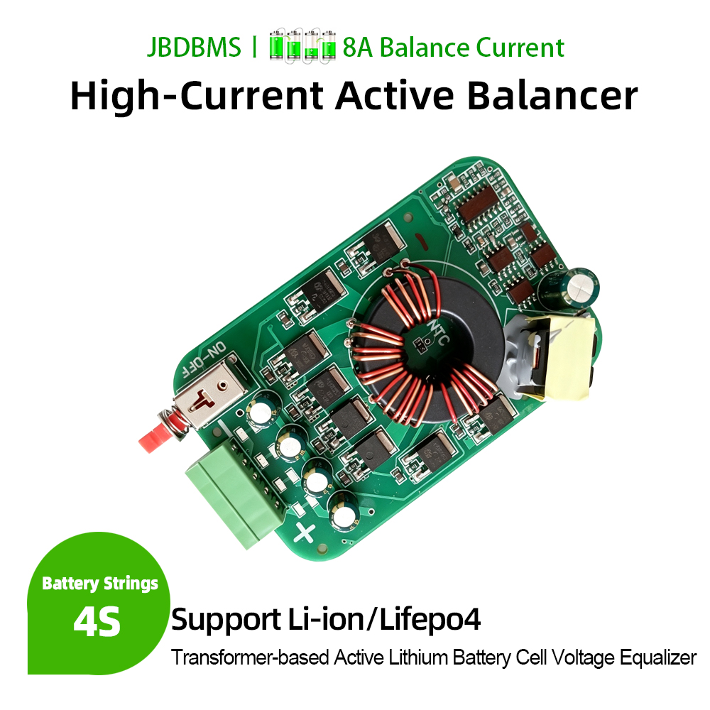 Battery Equalizer Balancer - JBDBMS 4S 8A 0.005V 트랜스포머 방식의