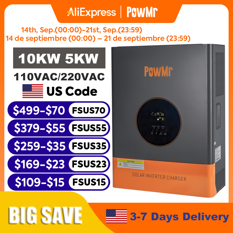 Solar Pump Controller - PowMr 10KW 5KW 분리형 인버터 48V