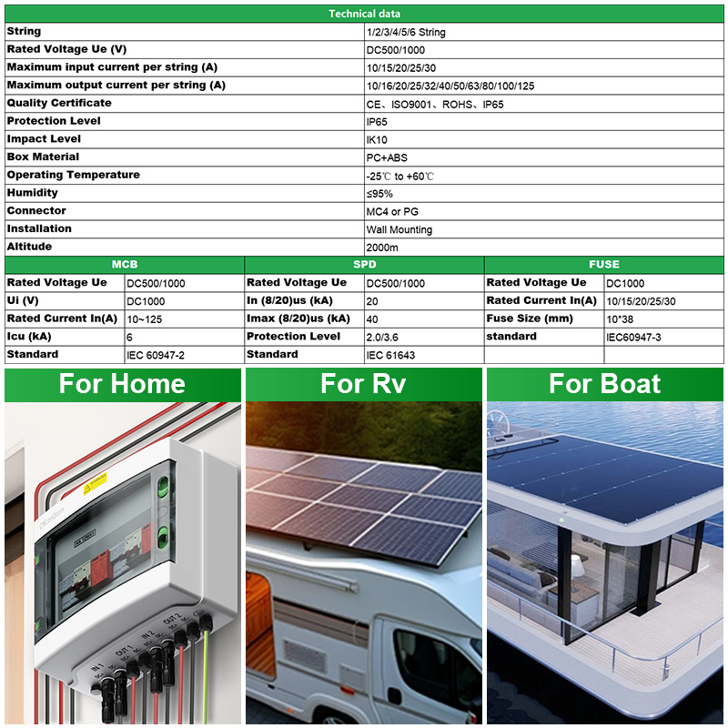 CNLonQcom PV 콤바이너 박스 500V 4입력  - Solar Combiner Box 리뷰 및 가격