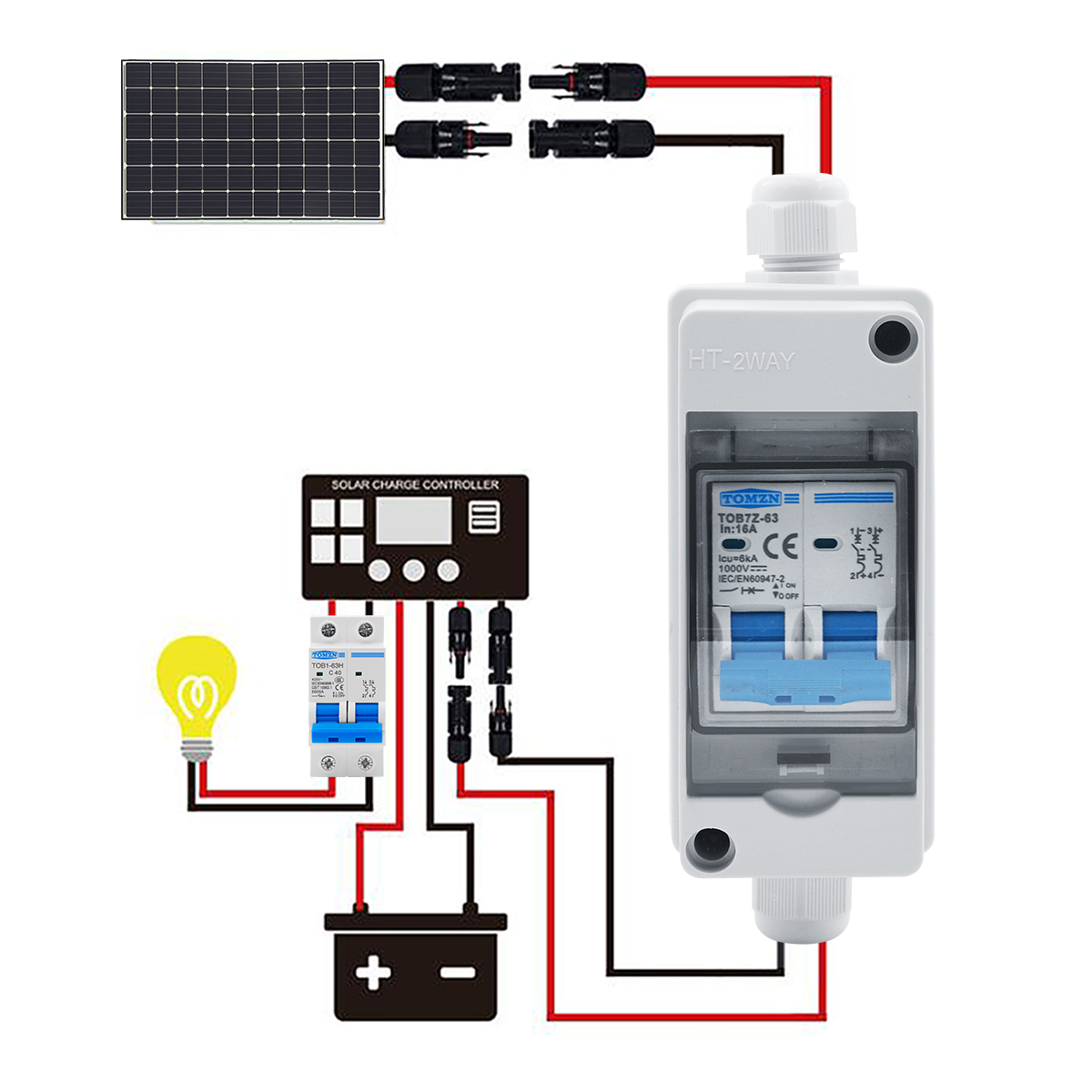 1PCS TOMZN 태양광 PV 결합기 박스(회로 차단 - Solar Combiner Box 리뷰 및 가격