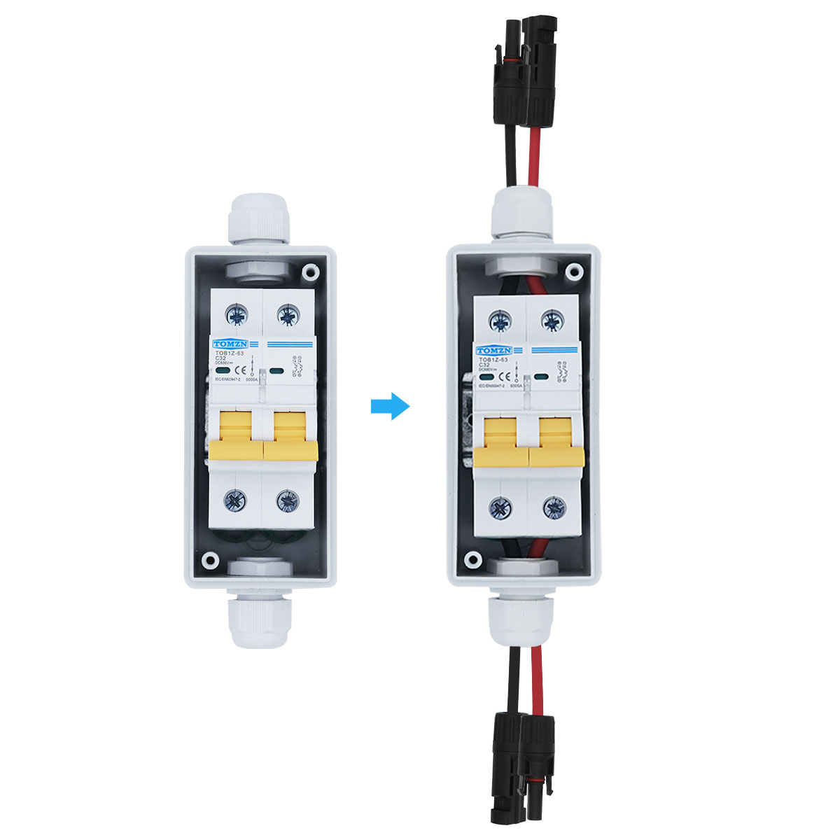 1PCS TOMZN 태양광 PV 결합기 박스(회로 차단 - Solar Combiner Box 리뷰 및 가격