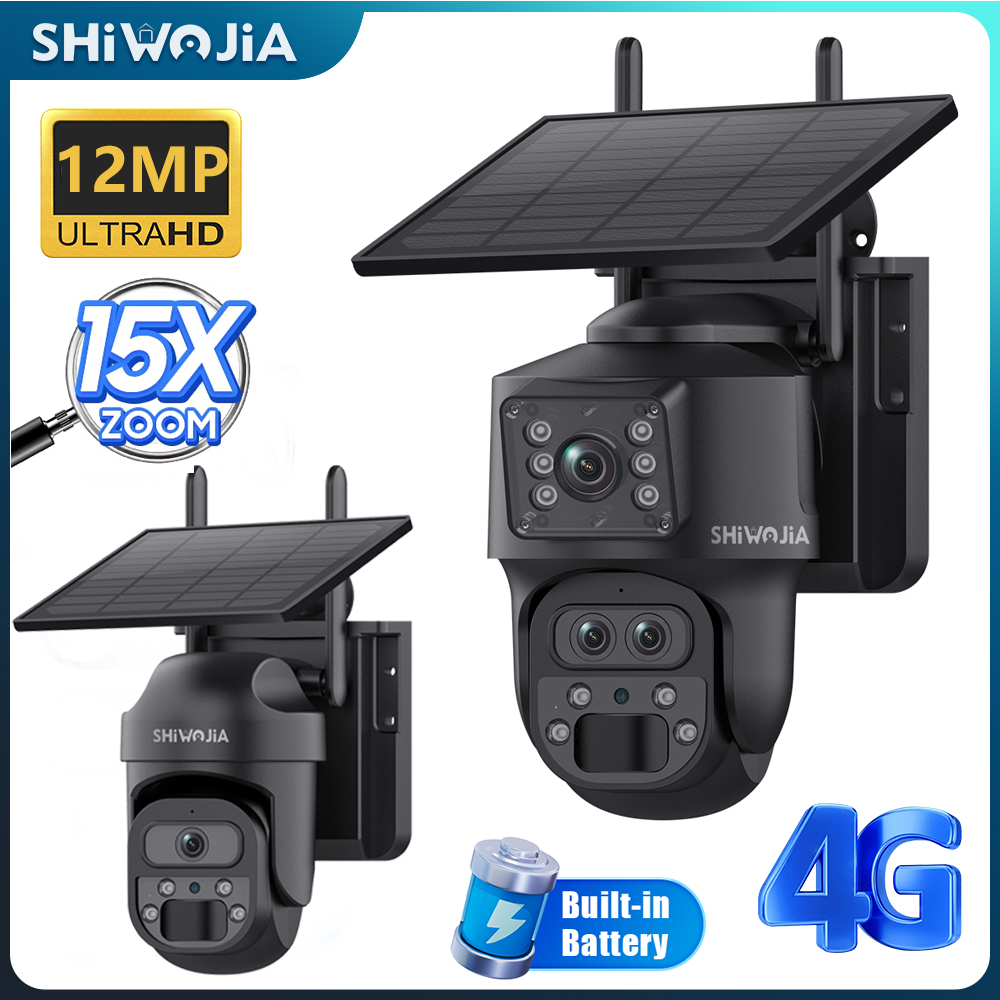 SHIWOJIA 15X 줌 태양광 카메라 4G 12MP - Solar Panel Tilt Mount 리뷰 및 가격