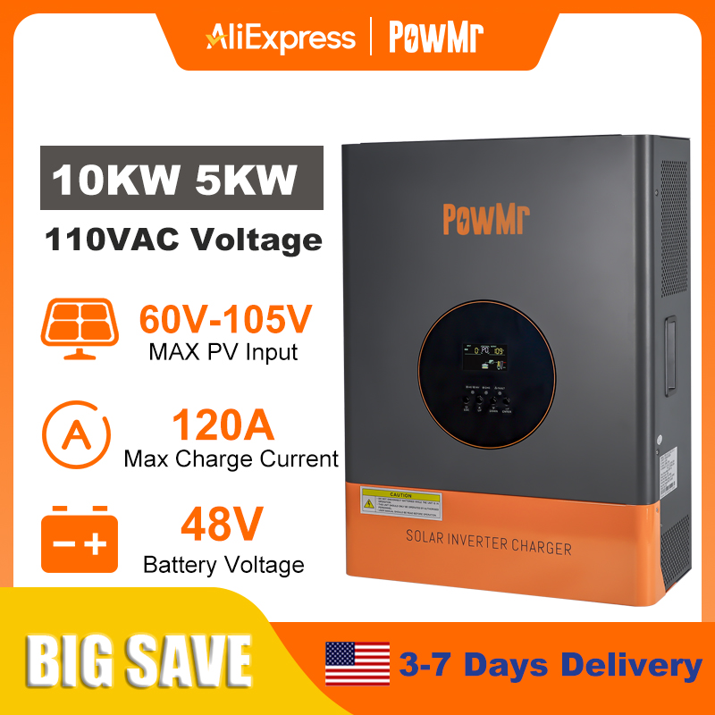 PowMr 10KW 5KW 분리형 인버터 48V 110 - Solar Pump Controller 리뷰 및 가격